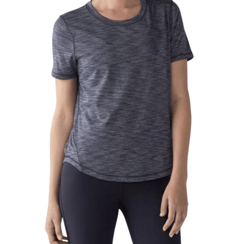 LULULEMON ATHLETICA Long Distance Short Sleeve Size 6
